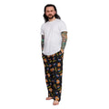 Black-Charcoal - Side - Labyrinth Mens Characters Lounge Pants