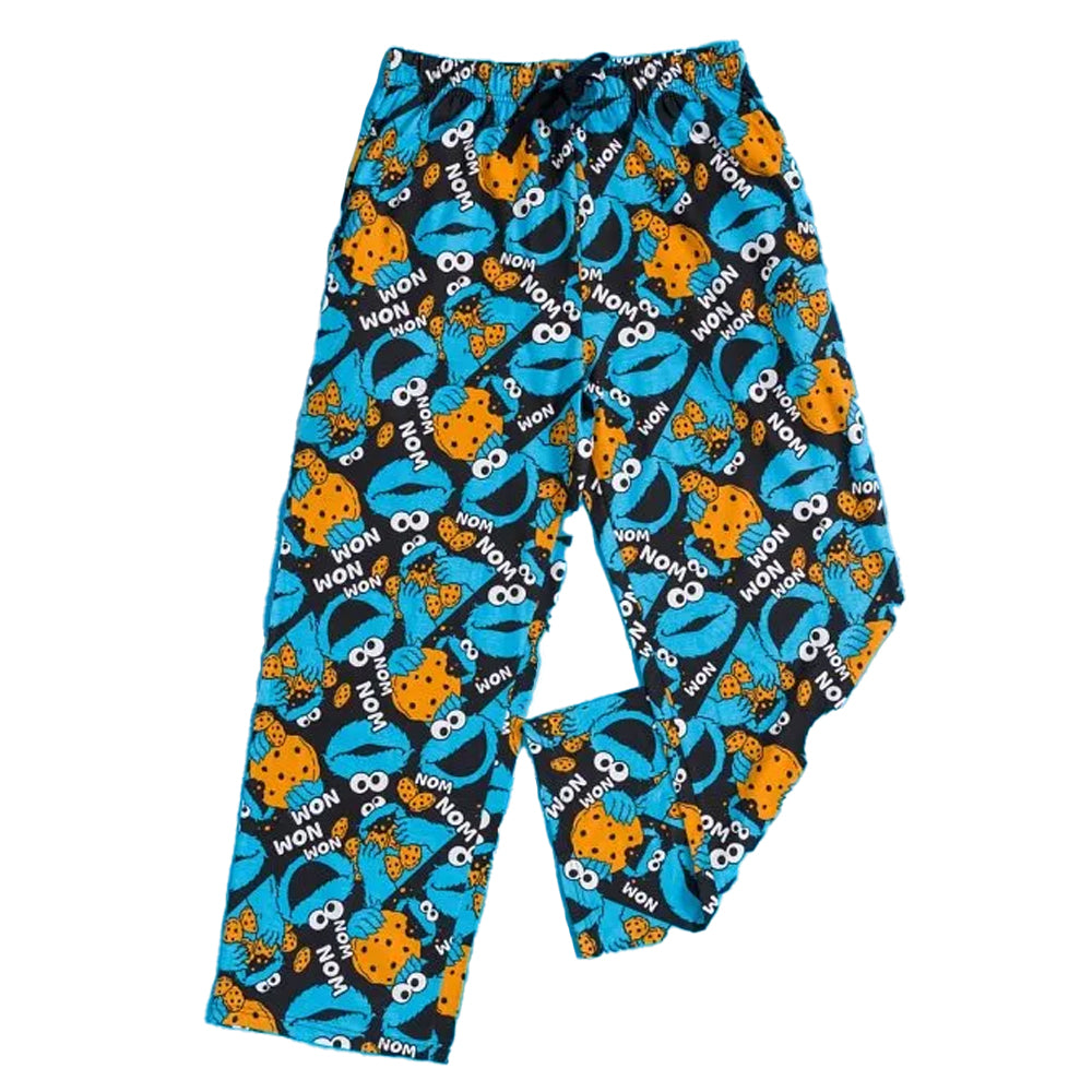 Blue - Front - Sesame Street Mens All-Over Print Cookie Monster Lounge Pants