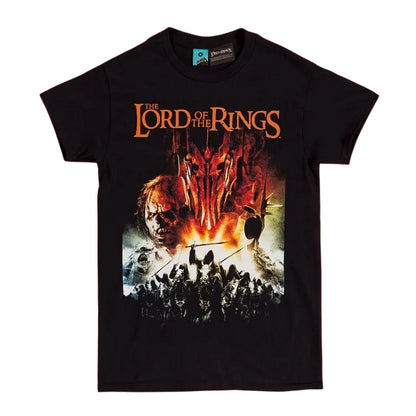 Black - Front - The Lord Of The Rings Unisex Adult Villains T-Shirt