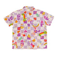 Purple - Back - Care Bears Unisex Adult Checked Button Front Short-Sleeved Shirt