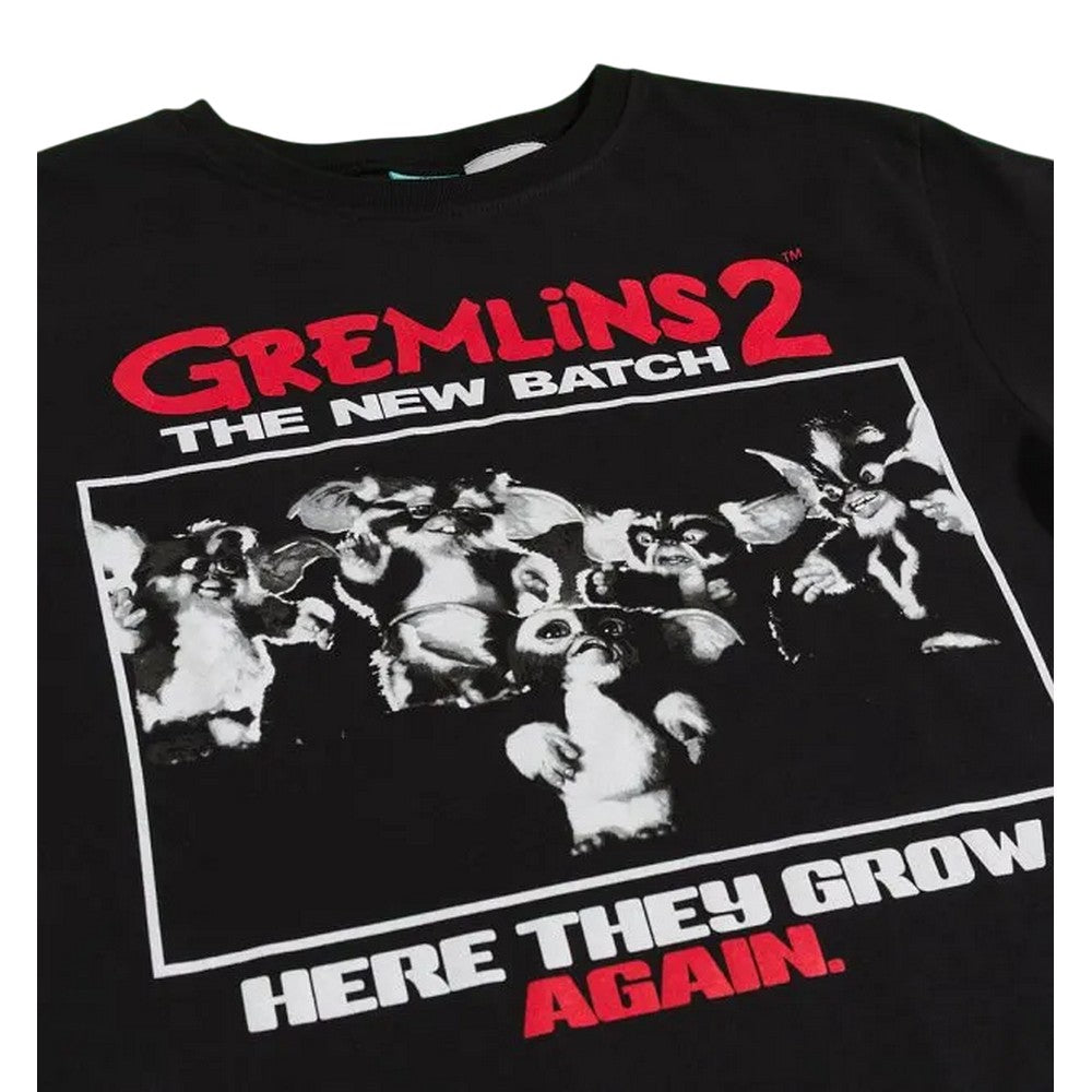Black - Side - Gremlins 2 Womens-Ladies The New Batch Here They Grow Again T-Shirt Dress