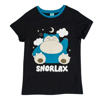 Blue - Back - Pokemon Womens-Ladies Snorlax Pyjama Set
