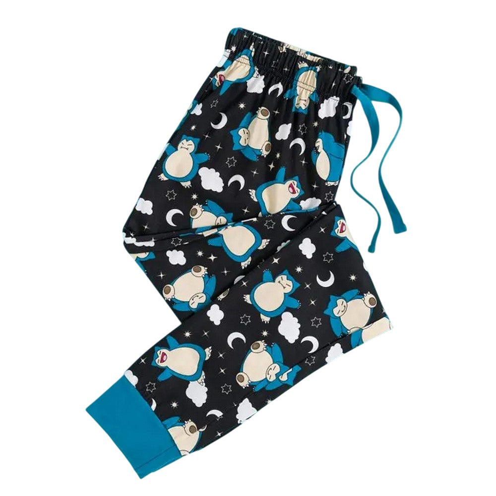 Blue - Close up - Pokemon Womens-Ladies Snorlax Pyjama Set