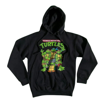 Black-Charcoal - Front - Teenage Mutant Ninja Turtles Unisex Adult Hoodie