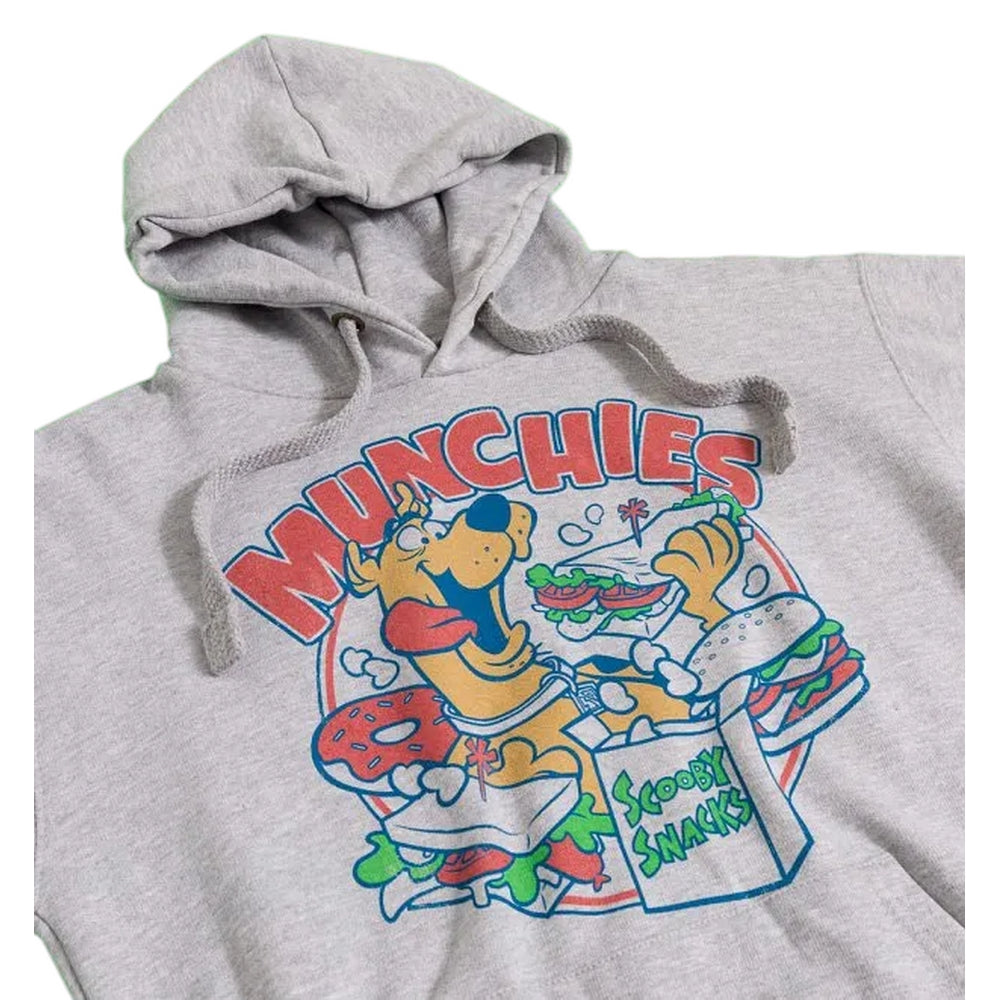 Grey - Side - Scooby Doo Unisex Adult Munchies Hoodie