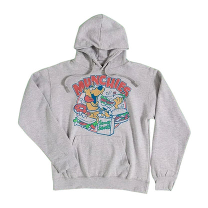 Grey - Front - Scooby Doo Unisex Adult Munchies Hoodie