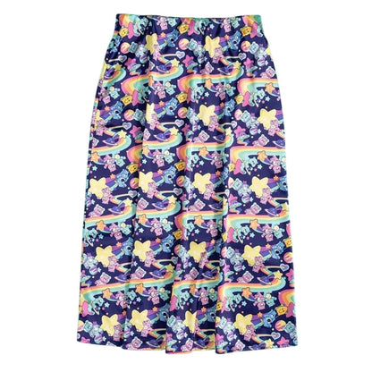 Purple - Back - Care Bears Womens-Ladies Galaxy Satin Skirt