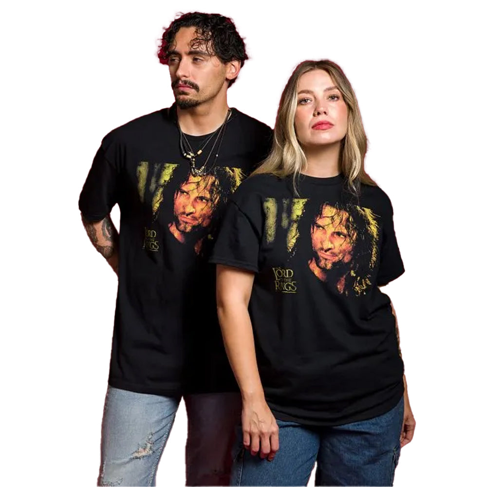 Black-Charcoal - Lifestyle - The Lord Of The Rings Unisex Adult Aragorn T-Shirt