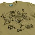 Beige - Side - The Lord Of The Rings Unisex Adult Middle Earth Map T-Shirt