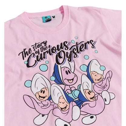 Pink - Side - Alice In Wonderland Unisex Adult The Story Of The Curious Oysters T-Shirt