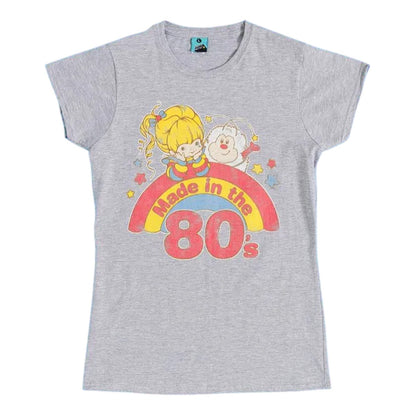 Grey - Front - Rainbow Brite Womens-Ladies Made In The 80s T-Shirt