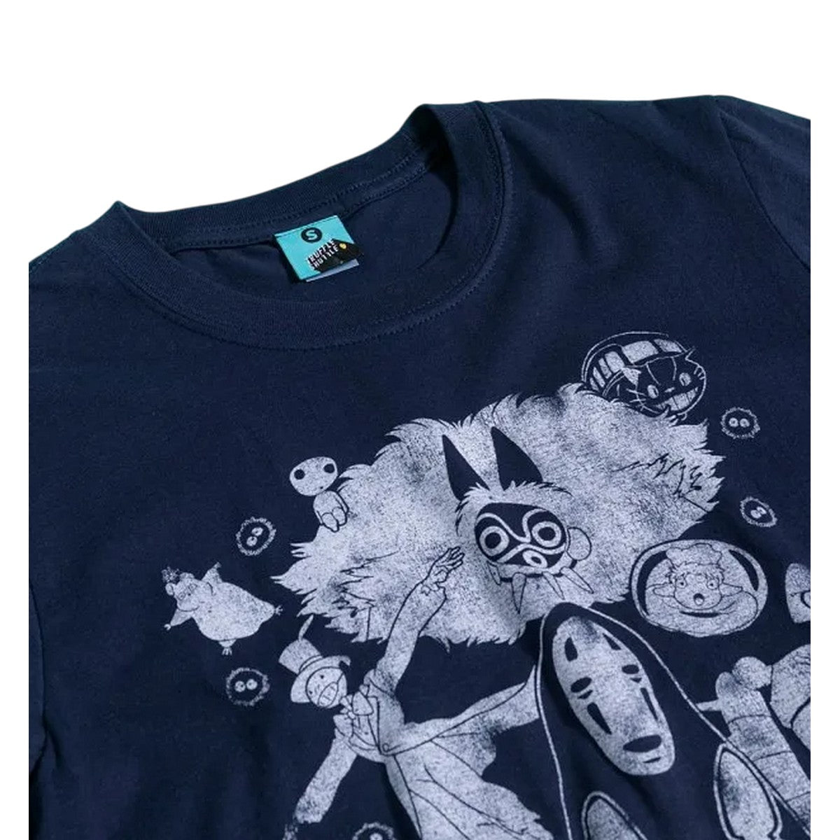 Blue - Side - Ghibli Unisex Adult Gang T-Shirt