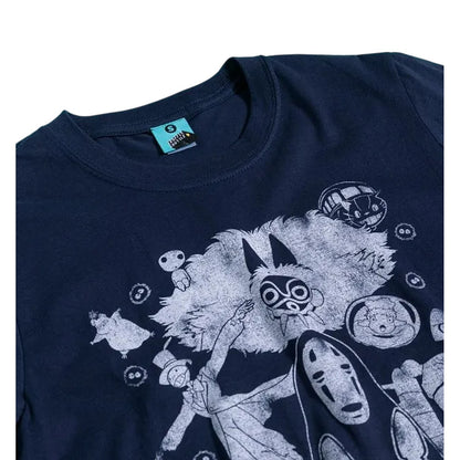 Blue - Side - Ghibli Unisex Adult Gang T-Shirt