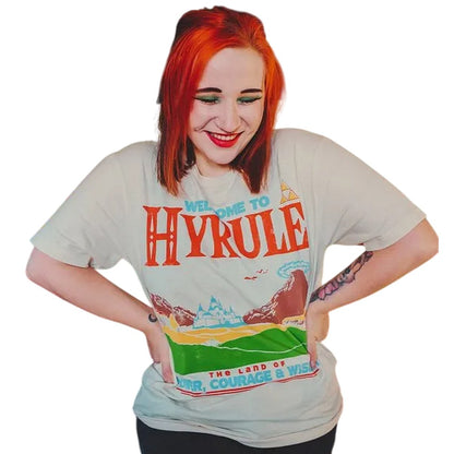 White-Off White - Lifestyle - The Legend Of Zelda Unisex Adult Welcome To Hyrule T-Shirt