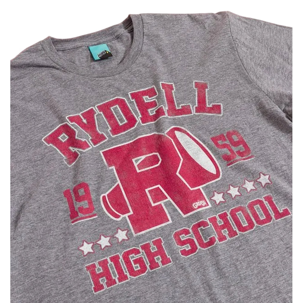 Athletic Grey Marl - Side - Grease Unisex Adult Rydell High School T-Shirt