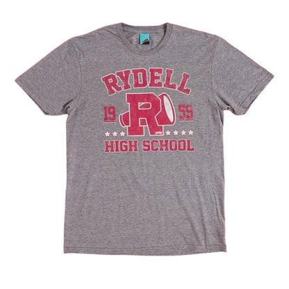 Athletic Grey Marl - Front - Grease Unisex Adult Rydell High School T-Shirt
