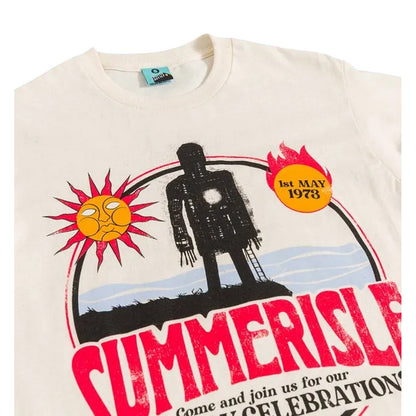 White-Off White - Side - The Wicker Man Unisex Adult Summerisle T-Shirt