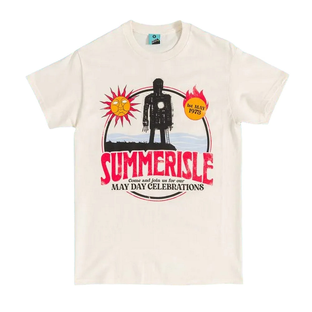 White-Off White - Front - The Wicker Man Unisex Adult Summerisle T-Shirt