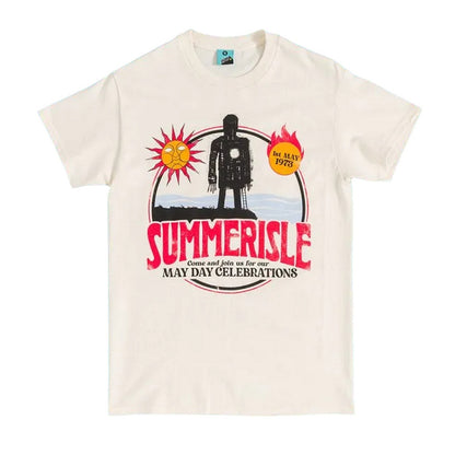 White-Off White - Front - The Wicker Man Unisex Adult Summerisle T-Shirt