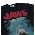 Black - Side - Jaws Unisex Adult Movie Poster Distressed Sweatshirt