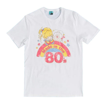 White-Off White - Front - Rainbow Brite Unisex Adult Made In The 80s T-Shirt