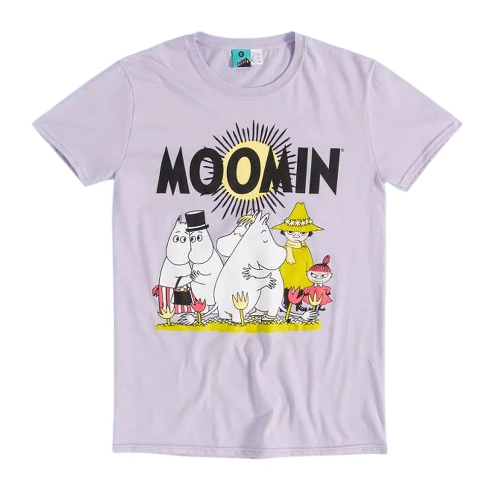 Purple - Front - Moomin Womens-Ladies Sunshine Fitted T-Shirt