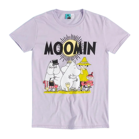 Purple - Front - Moomin Womens-Ladies Sunshine Fitted T-Shirt