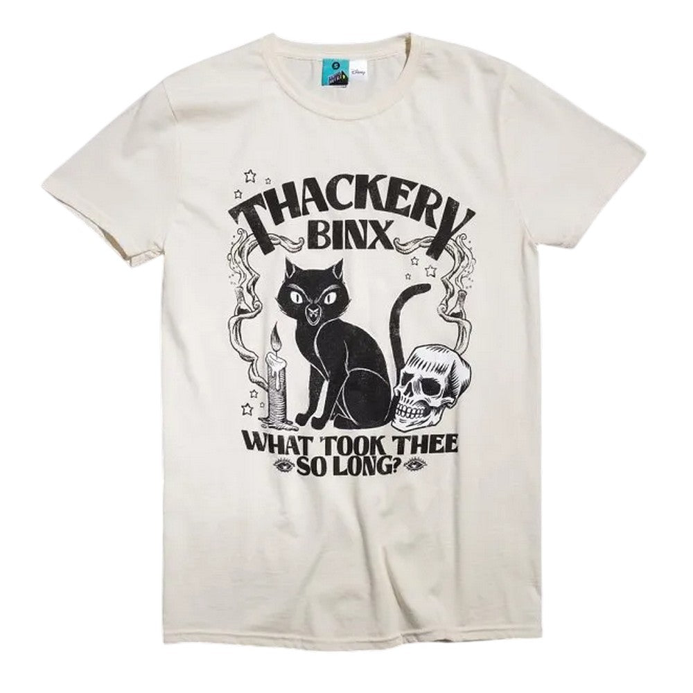 Beige - Front - Hocus Pocus Unisex Adult Thackery Binx T-Shirt