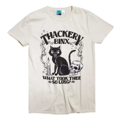 Beige - Front - Hocus Pocus Unisex Adult Thackery Binx T-Shirt