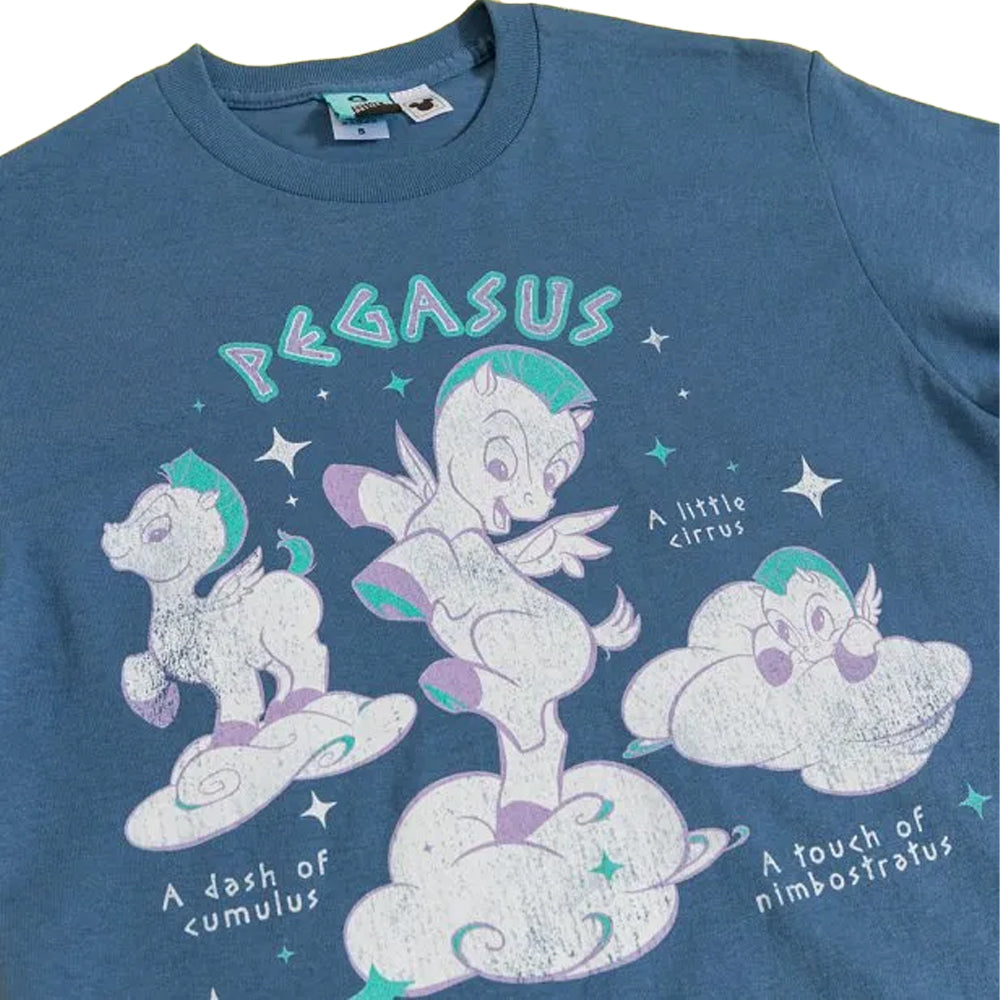 Blue - Side - Hercules Unisex Adult Pegasus Baby T-Shirt