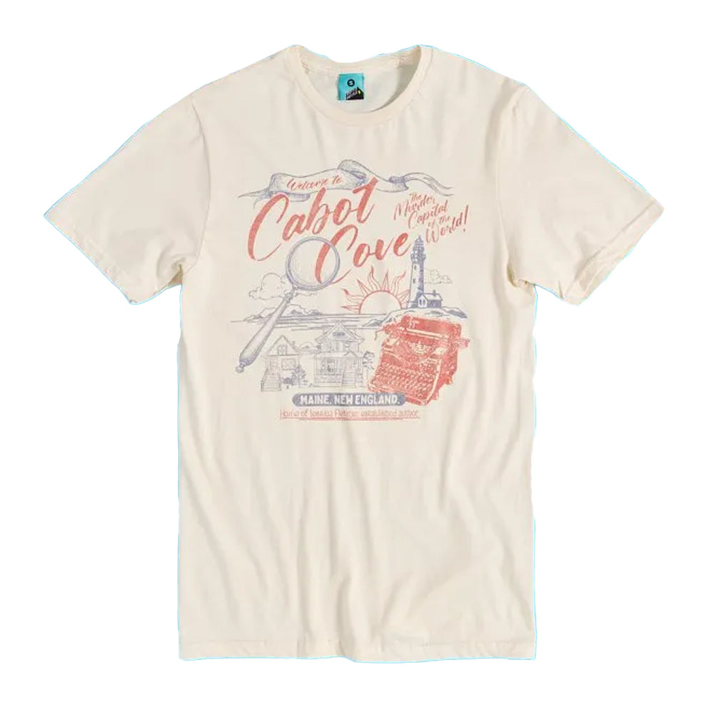 Beige - Front - Murder She Wrote Unisex Adult Welcome To Cabot Cove T-Shirt