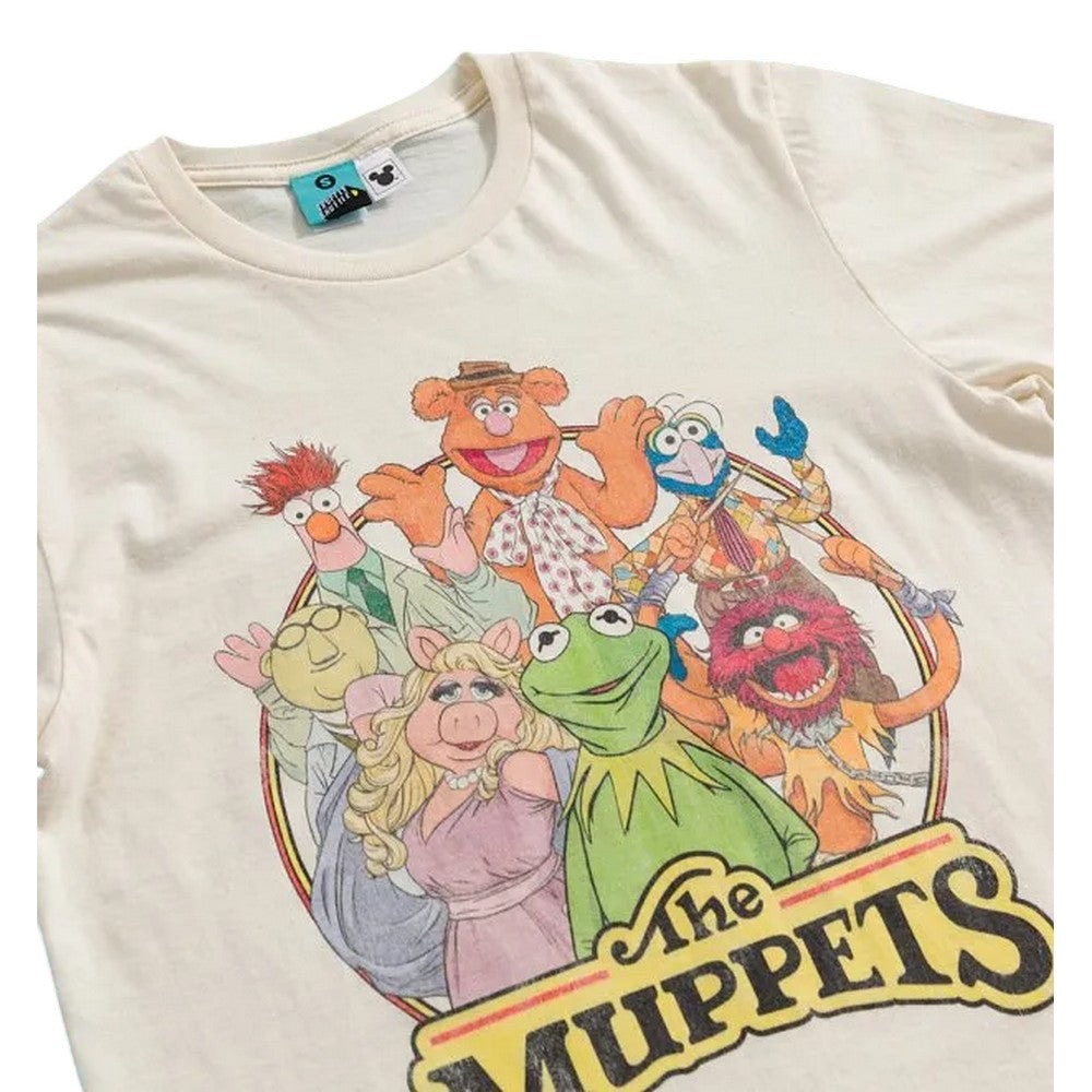 White-Off White - Side - The Muppets Unisex Adult Gang T-Shirt