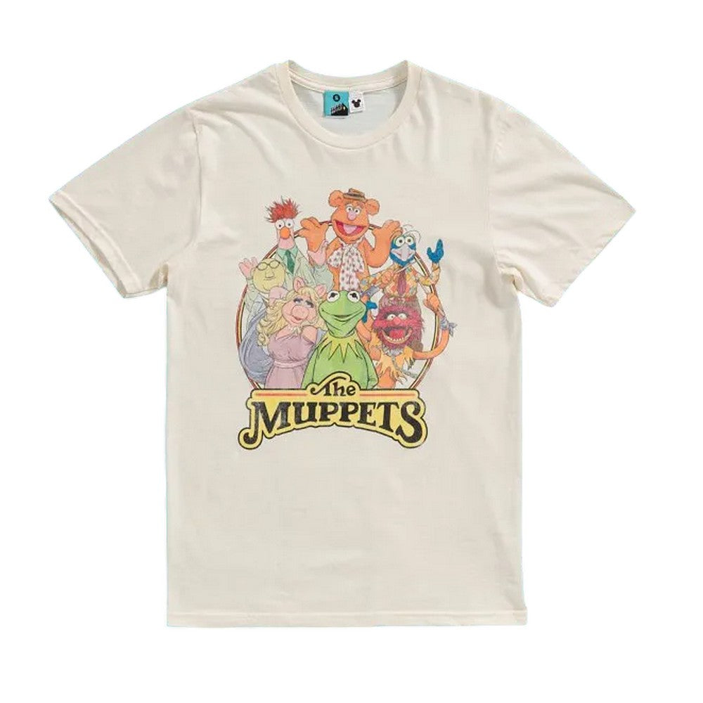 White-Off White - Front - The Muppets Unisex Adult Gang T-Shirt