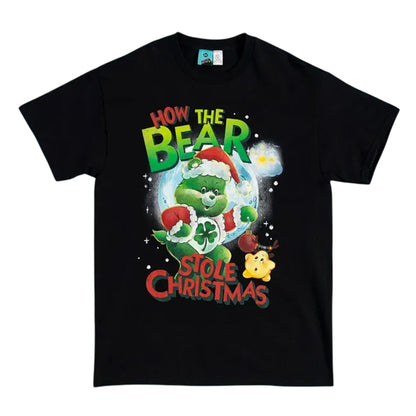 Black - Front - Care Bears Unisex Adult How The Bear Stole Christmas T-Shirt