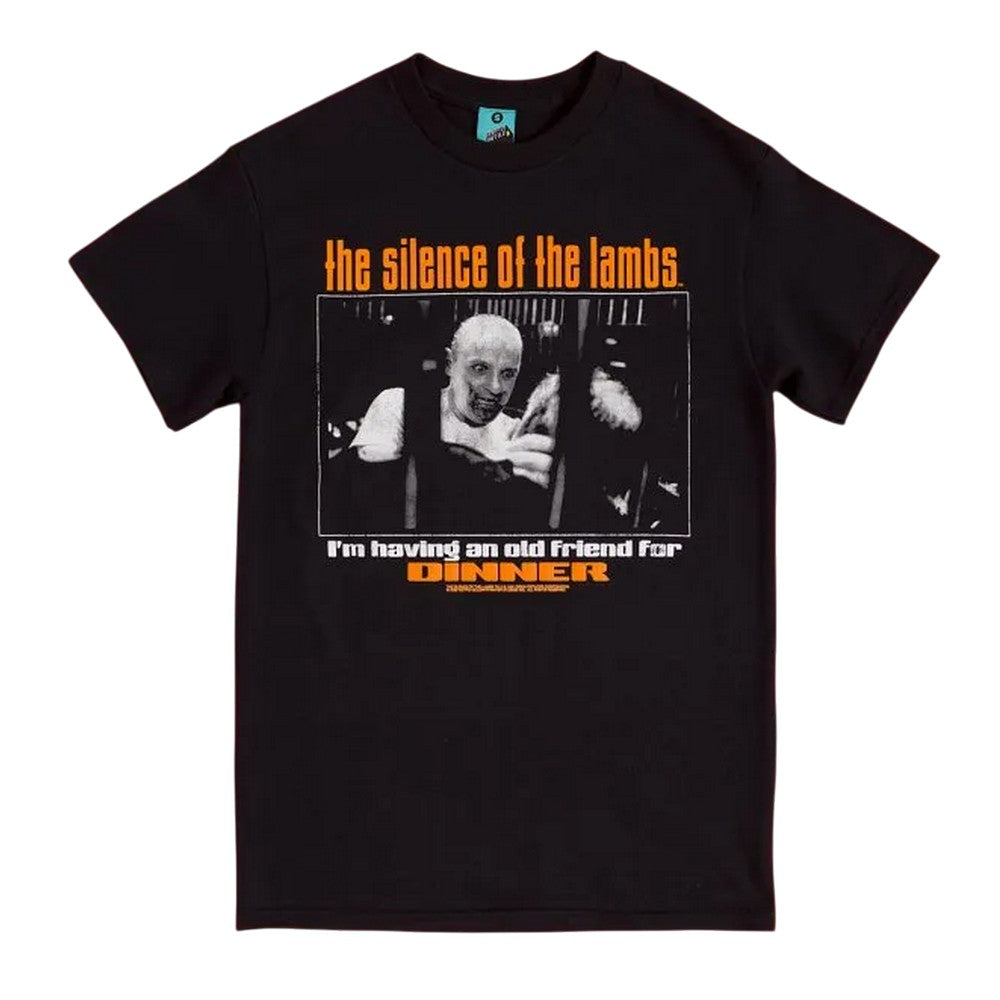 Black-Charcoal - Front - The Silence Of The Lambs Unisex Adult I´m Having An Old Friend For Dinner T-Shirt