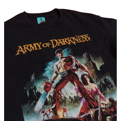 Black-Charcoal - Side - Army Of Darkness Unisex Adult Movie Poster T-Shirt