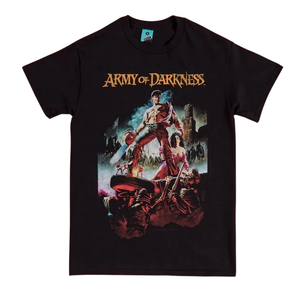 Black-Charcoal - Front - Army Of Darkness Unisex Adult Movie Poster T-Shirt