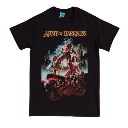 Black-Charcoal - Front - Army Of Darkness Unisex Adult Movie Poster T-Shirt