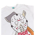 White-Off White - Side - Friday The 13th Unisex Adult Hockey Mask T-Shirt