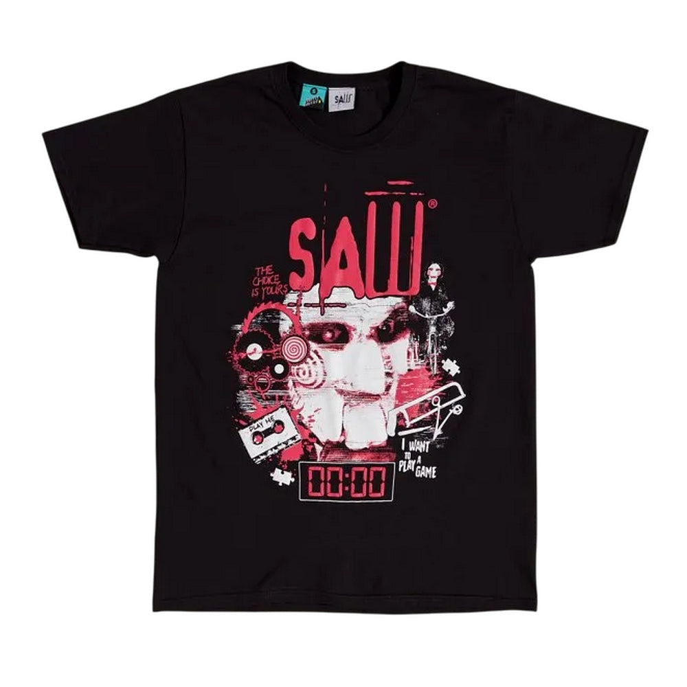 Black-Charcoal - Front - Unisex Adult T-Shirt