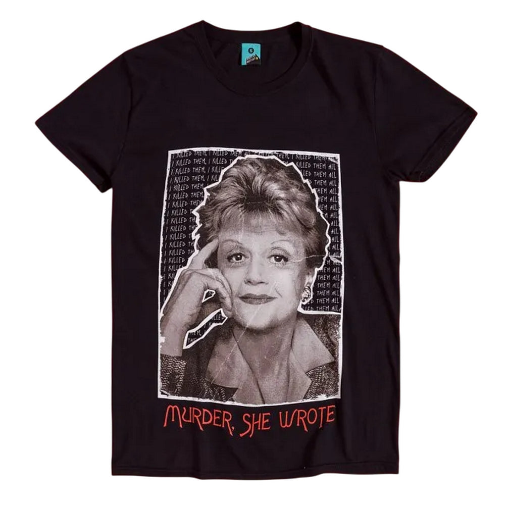Black-Charcoal - Front - Murder She Wrote Unisex Adult T-Shirt