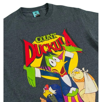 Grey Marl - Side - Count Duckula Unisex Adult T-Shirt