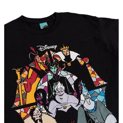 Black-Charcoal - Side - Disney Villains Unisex Adult We Are All Sinners T-Shirt