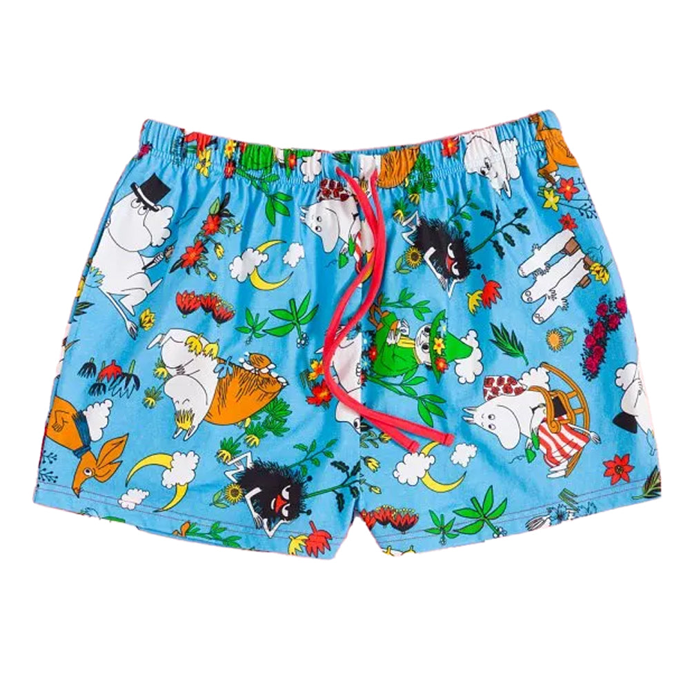 Blue - Side - Moomin Womens-Ladies Great Outdoors Pyjama Set