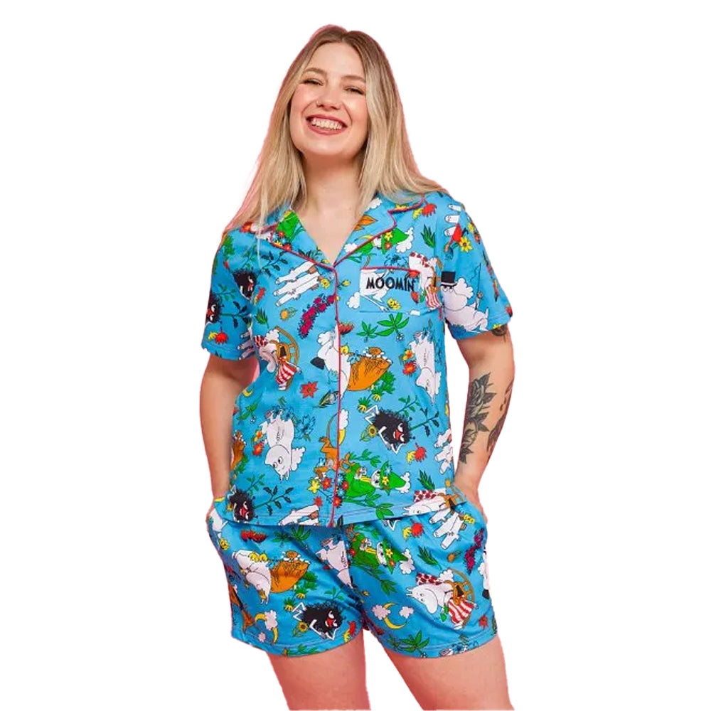 Blue - Lifestyle - Moomin Womens-Ladies Great Outdoors Pyjama Set