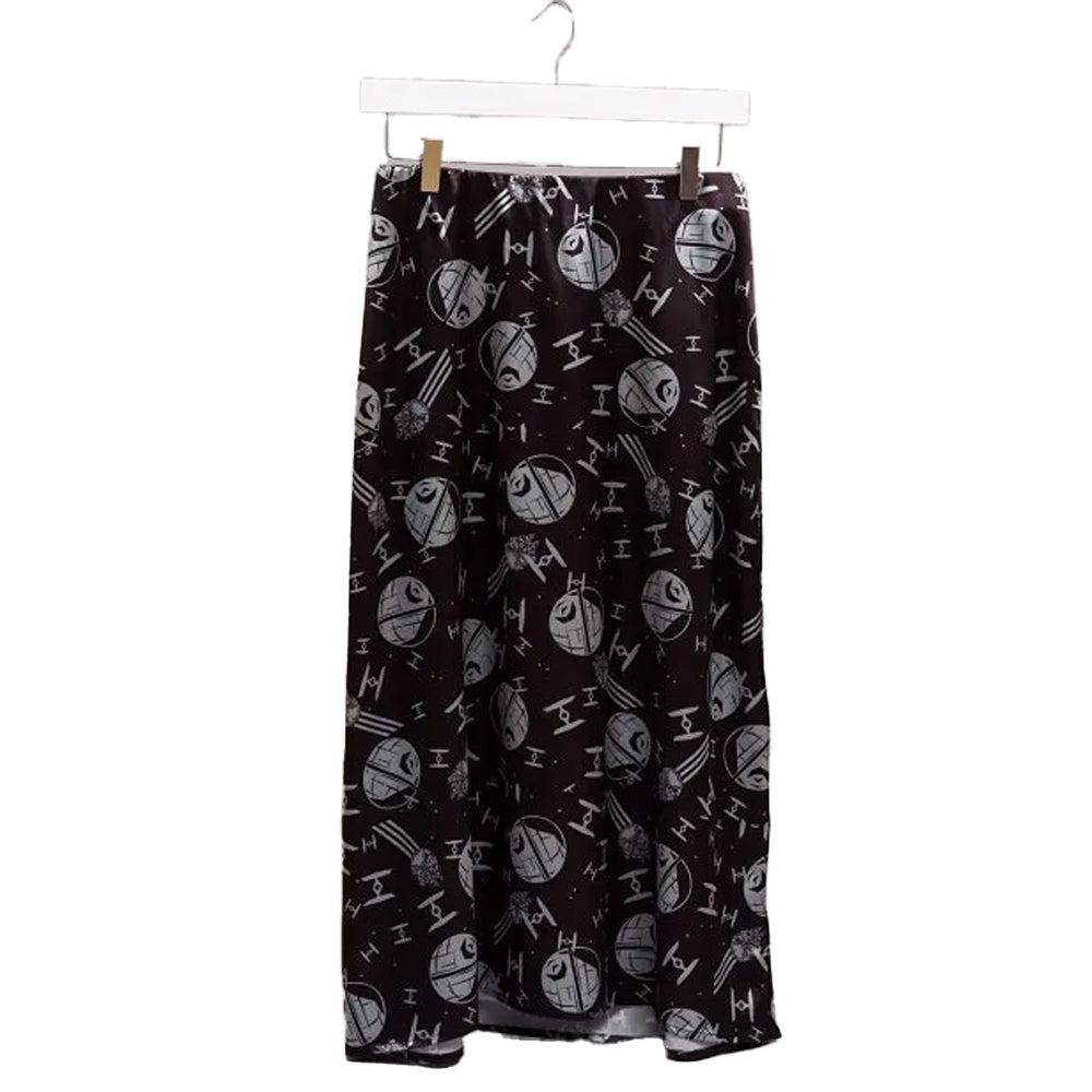 Black-Charcoal - Front - Star Wars Womens-Ladies Death Star Satin Skirt