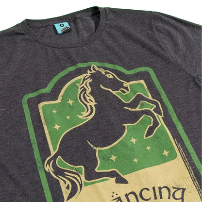 Black - Side - The Lord Of The Rings Unisex Adult Prancing Pony T-Shirt