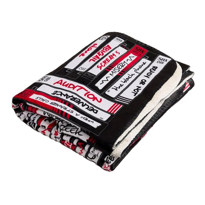 Black - Back - Generic Horror Movies Fleece Blanket