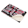 Black - Side - Generic Horror Movies Fleece Blanket
