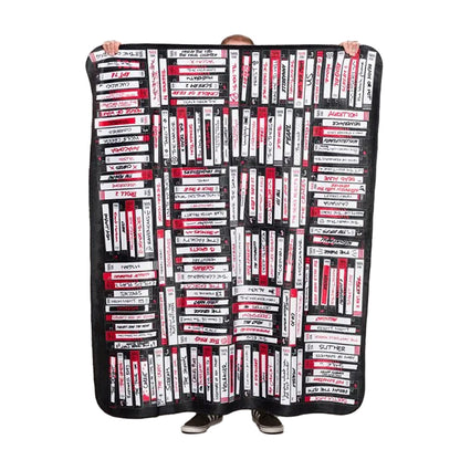 Black - Front - Generic Horror Movies Fleece Blanket